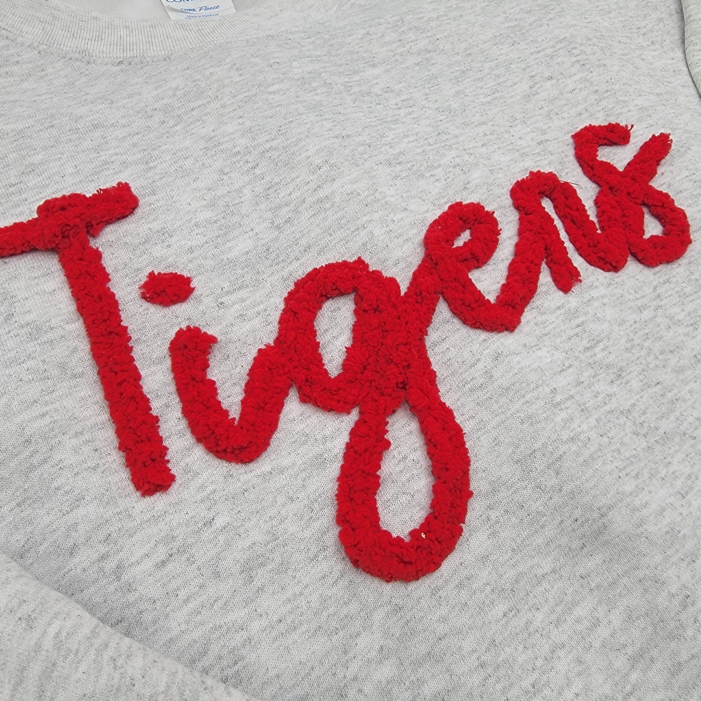 Custom Chenille Yarn Sweatshirt, Yarn Crewneck, Spirit Wear Sweatshirt