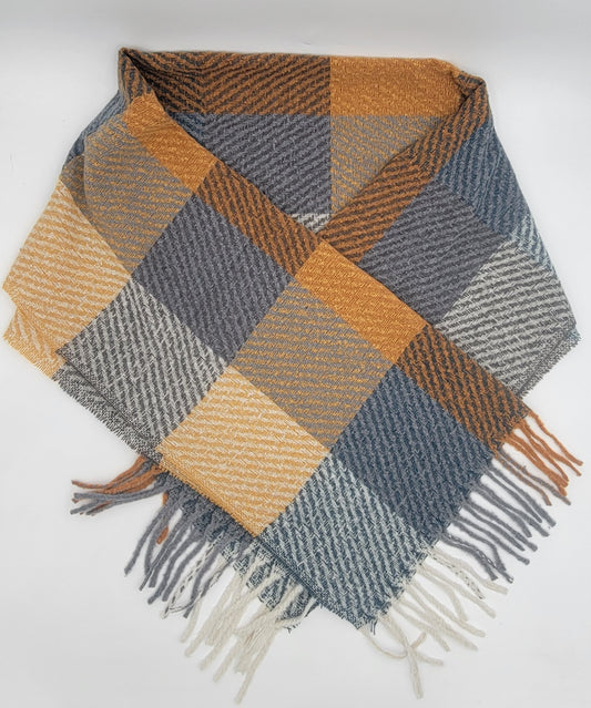 Checkered Blanket Scarf