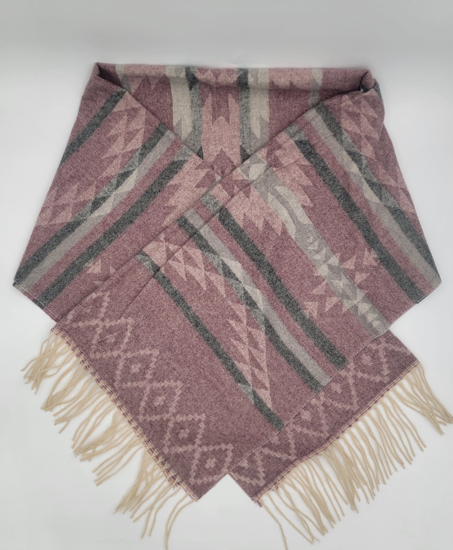Aztec Purple Blanket Scarf