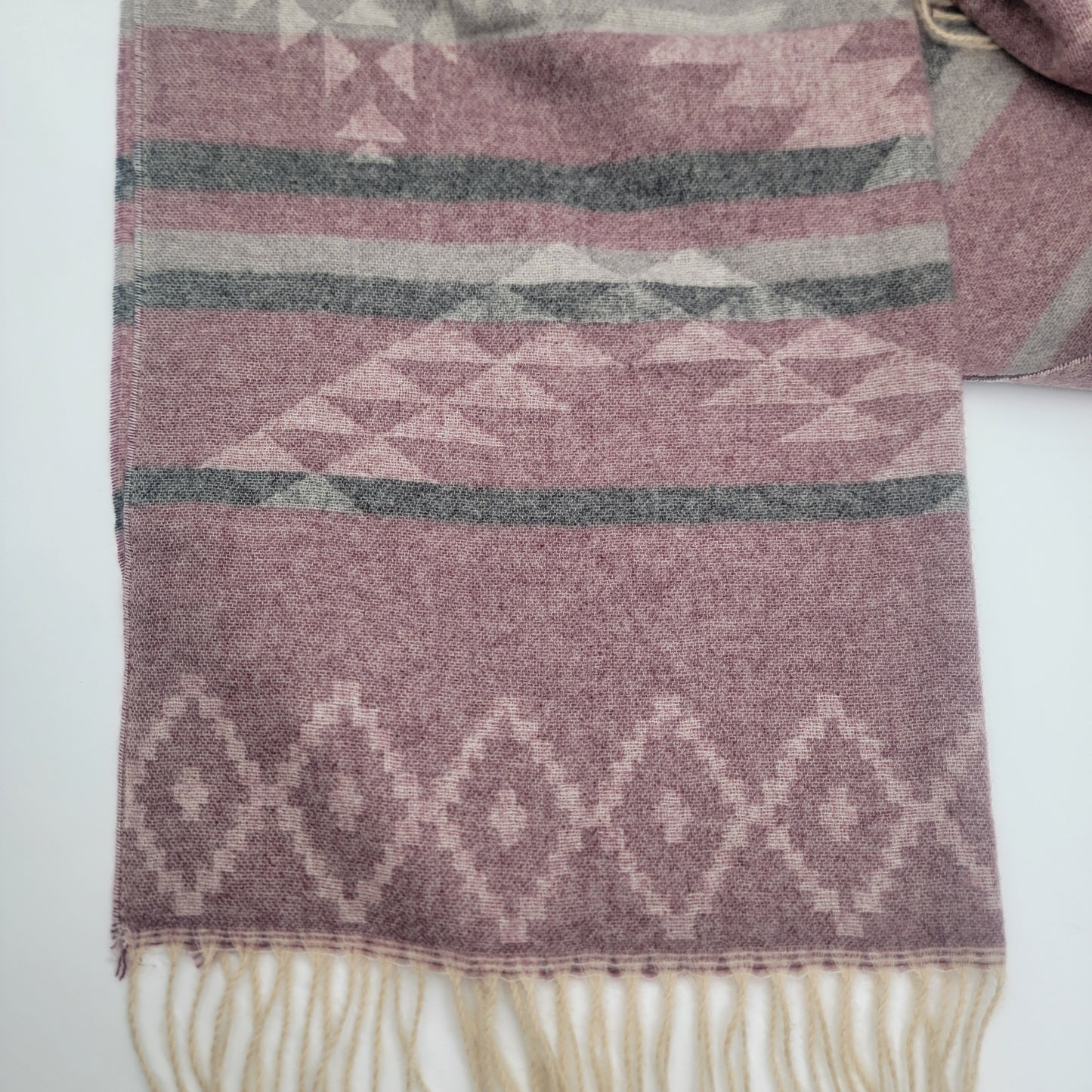 Aztec Purple Blanket Scarf