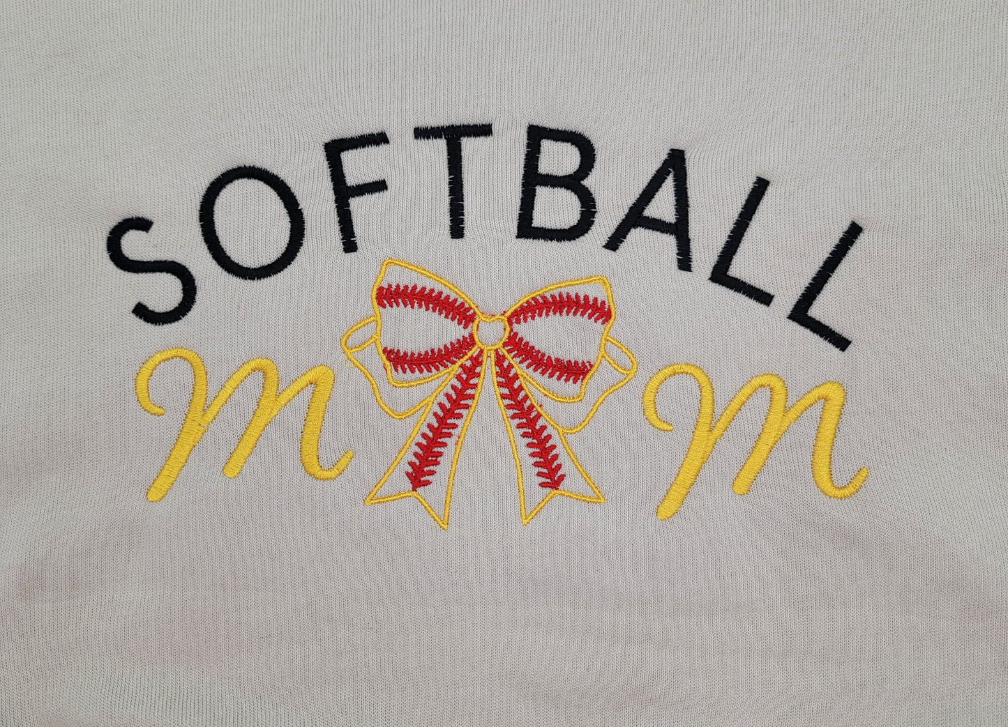 Softball Mom Sweatshirt, Bow Softball Sweatshirt, Cute Softball Mom Sweatshirt