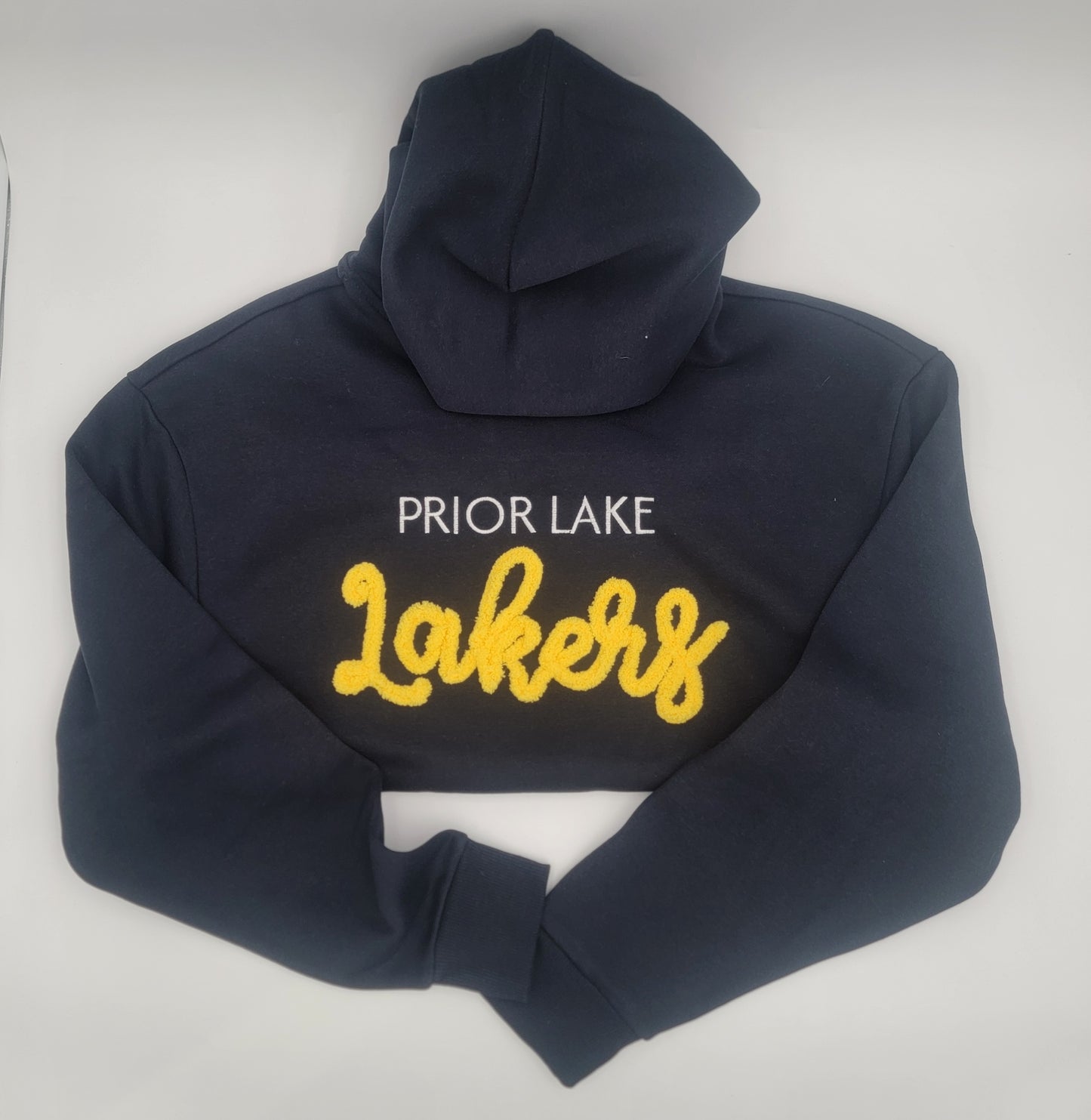 School Spirit Chenille Yarn Hooded Sweatshirt