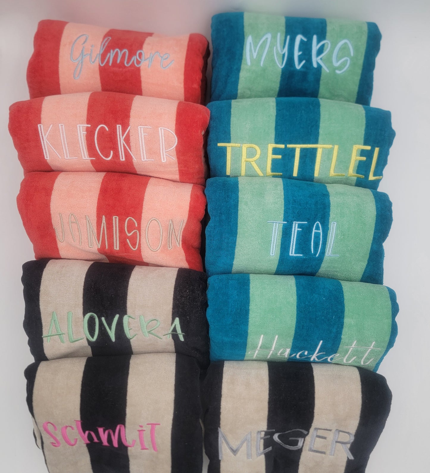 Embroidered Beach Towel