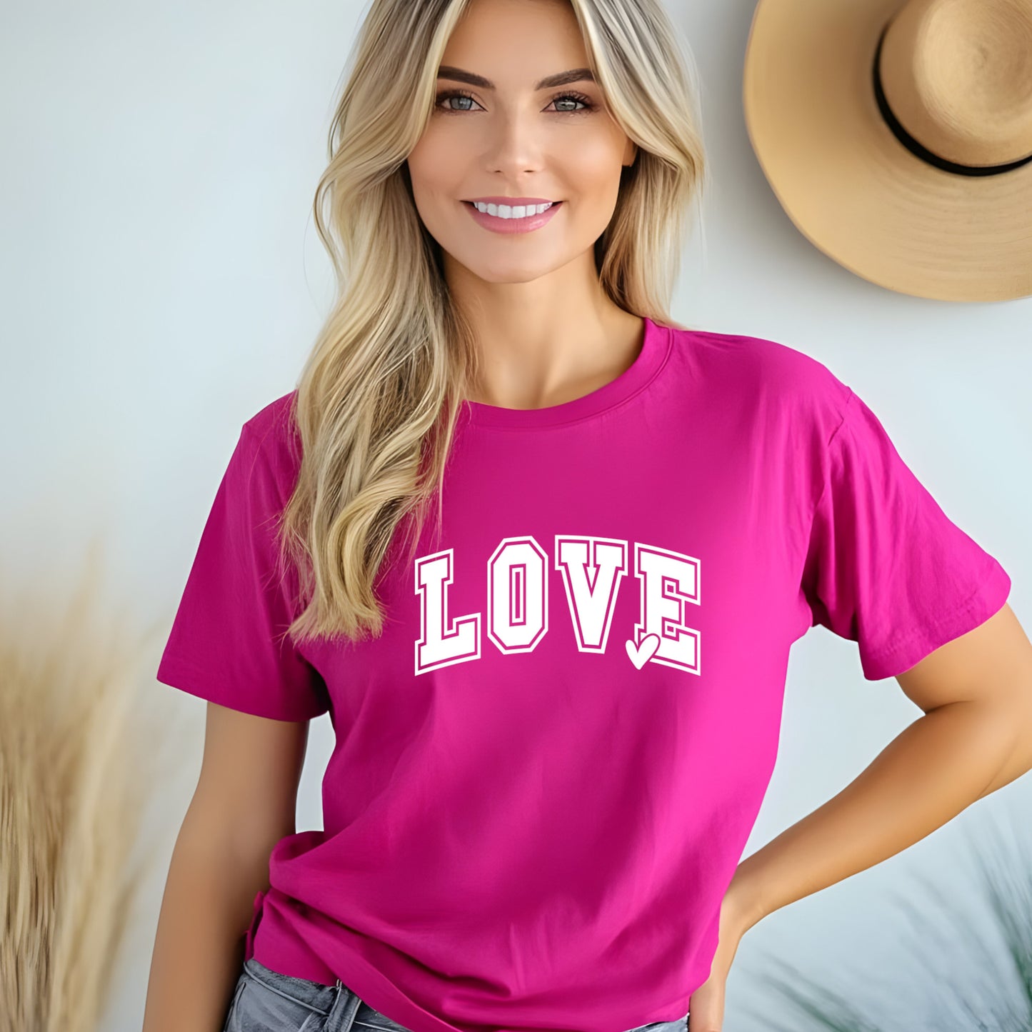 LOVE Varsity Font Valentine Shirt