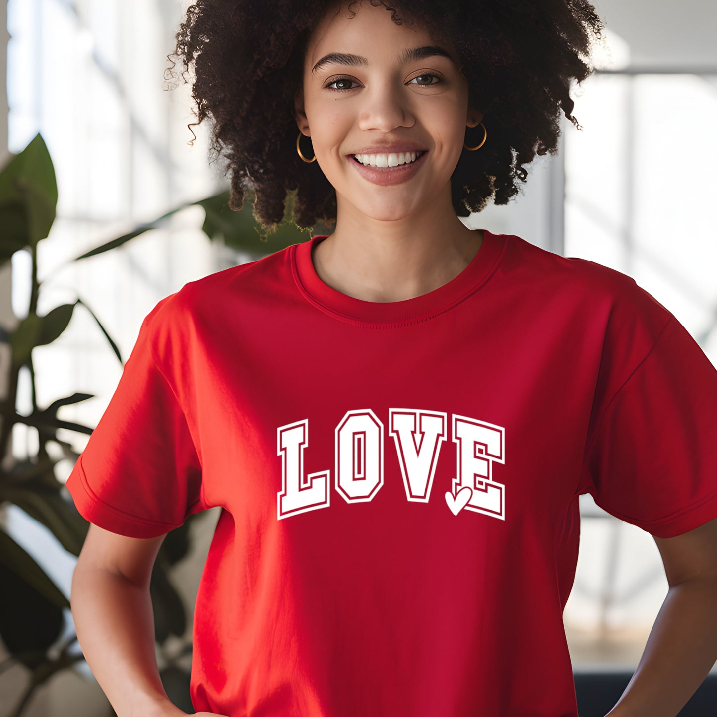 LOVE Varsity Font Valentine Shirt