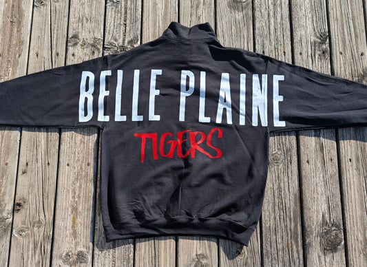 Big Back Quarter Zip Belle Plane Tigers Attack Sweatshirt