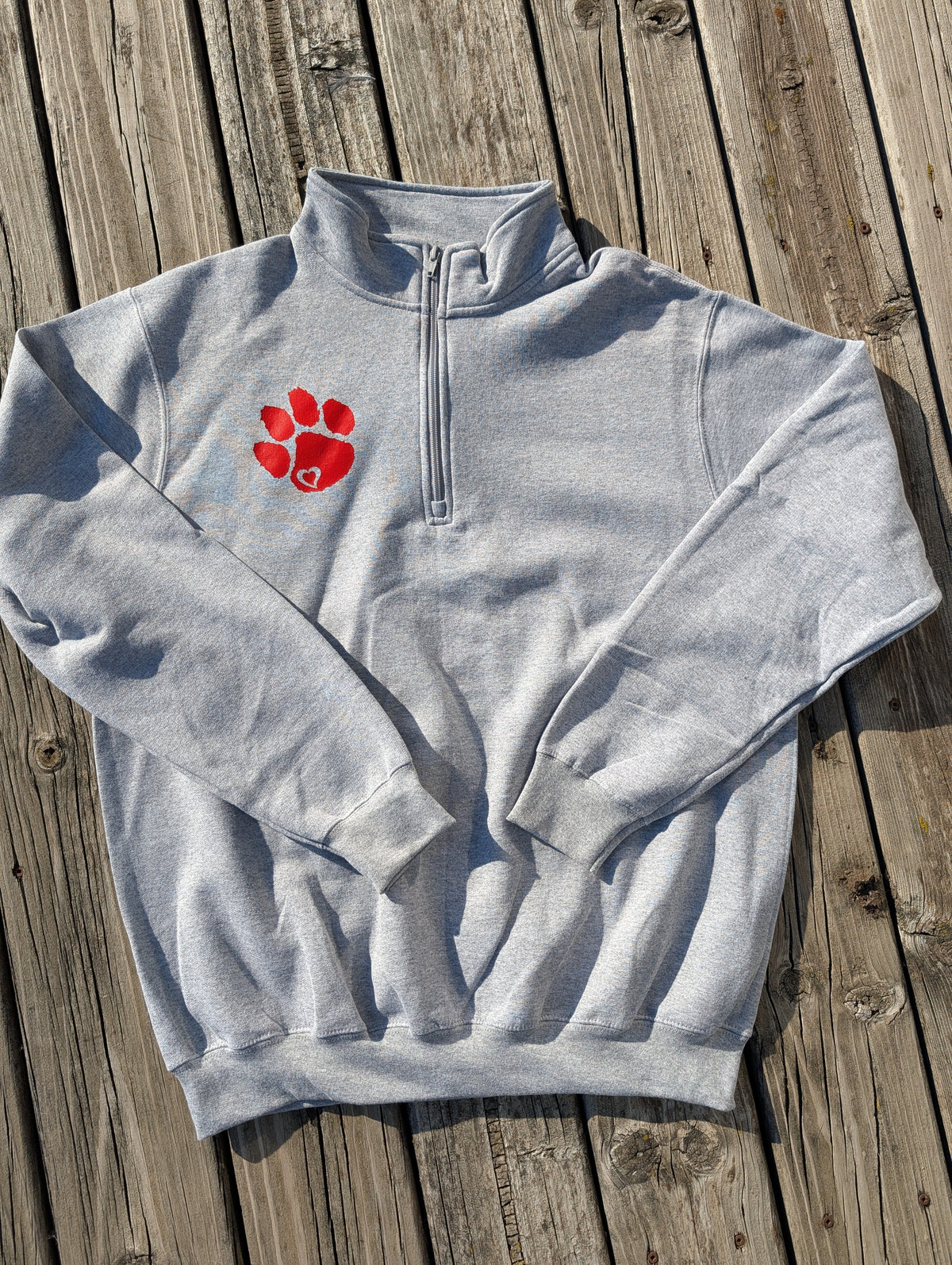 Big Back Quarter Zip Belle Tigers Cursive Sweatshirt