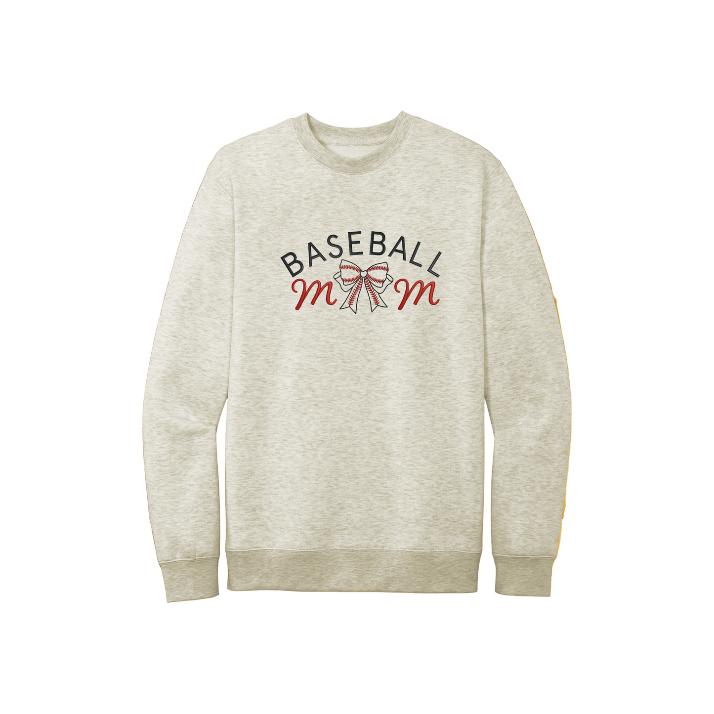 Baseball Mom Sweatshirt, Bow Baseball Sweatshirt, Cute Mom Baseball Sweatshirt