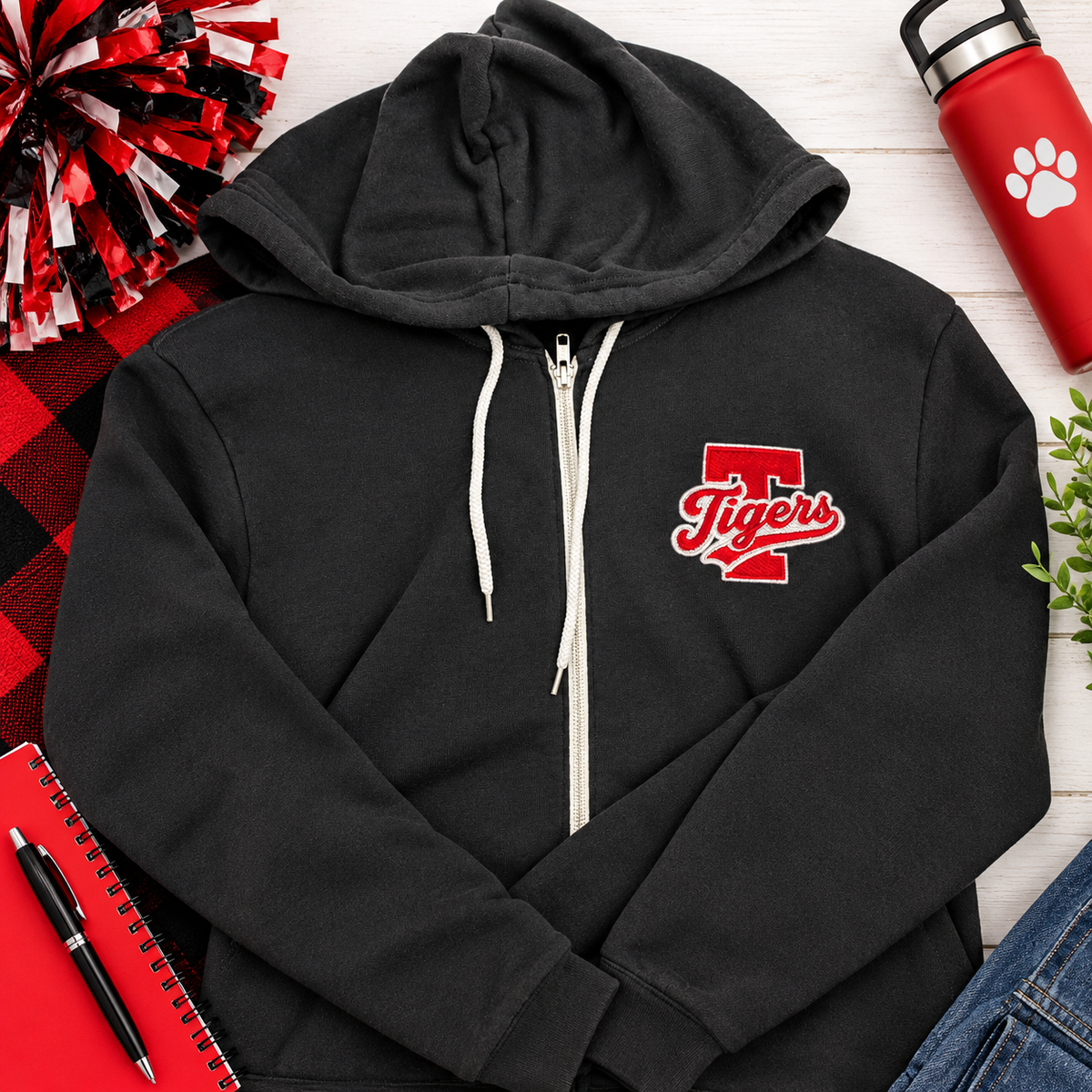 Tigers Zip Up Hoodie