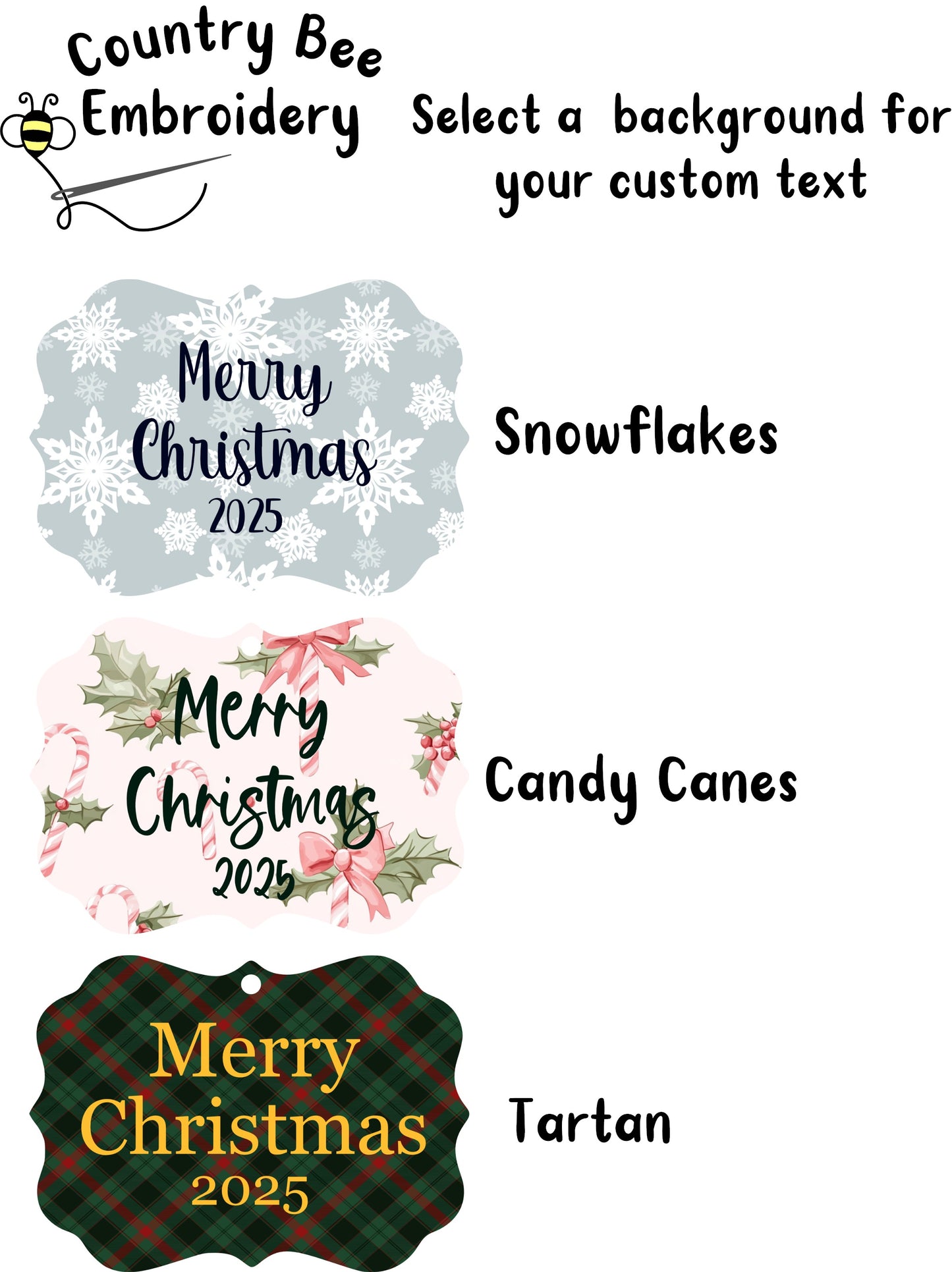 Custom Photo Ornament, Double Sided Christmas Ornament