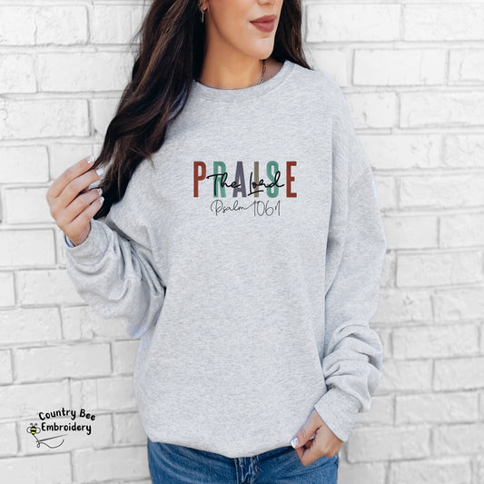 Praise the Lord Embroidered Crewneck