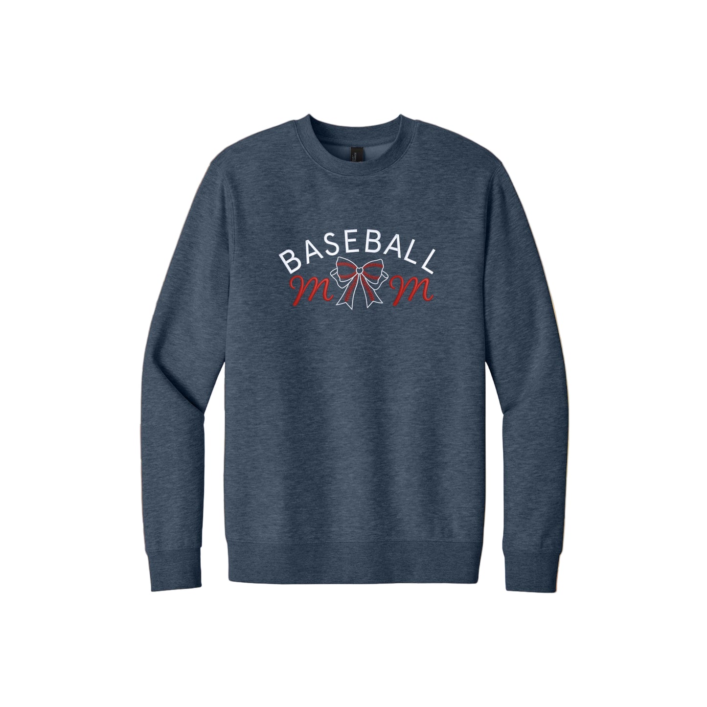 Baseball Mom Sweatshirt, Bow Baseball Sweatshirt, Cute Mom Baseball Sweatshirt