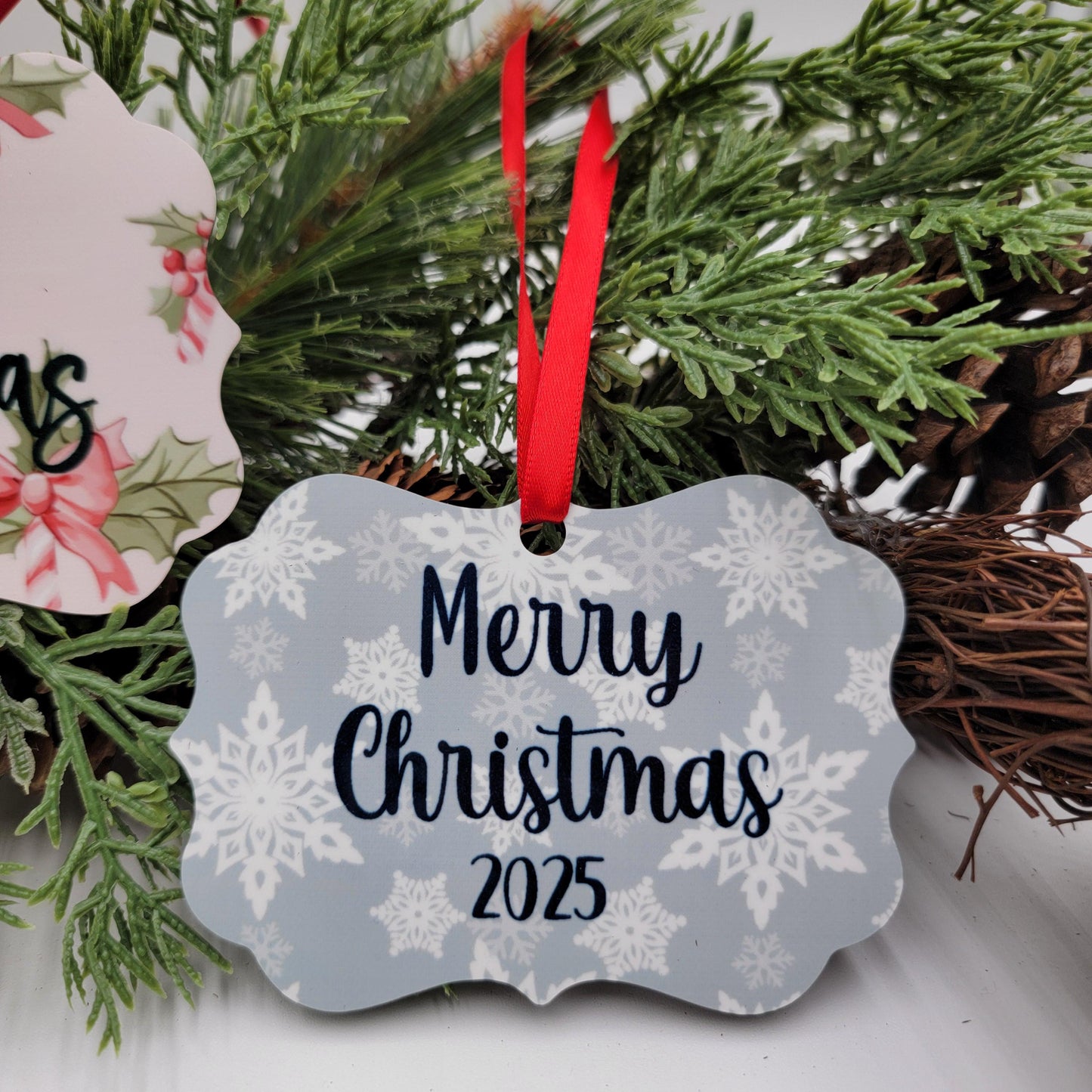 Custom Photo Ornament, Double Sided Christmas Ornament