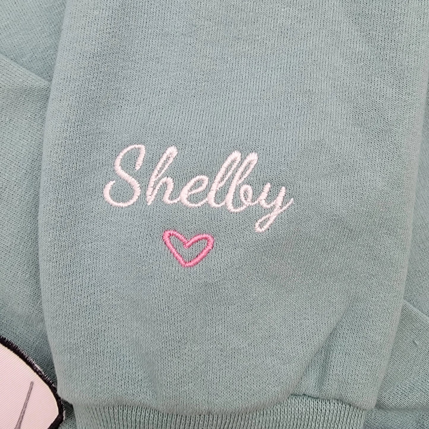 Custom Mama Crewneck Sweatshirt with Name on Sleeve