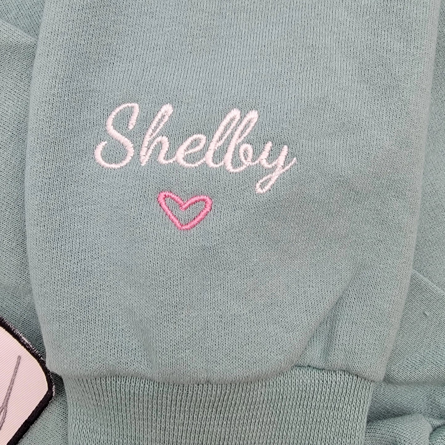 Custom Mama Crewneck Sweatshirt with Name on Sleeve