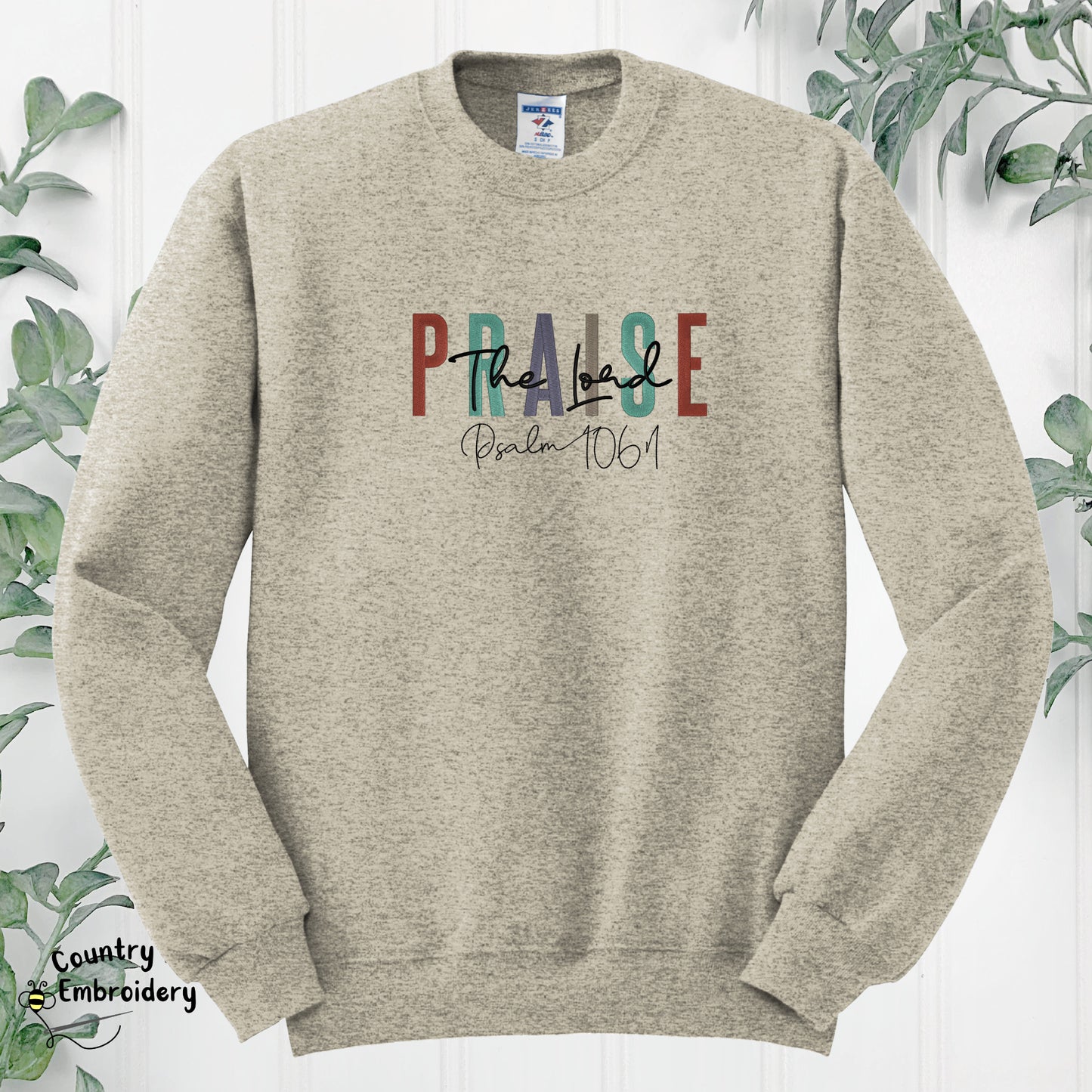 Praise the Lord Embroidered Crewneck