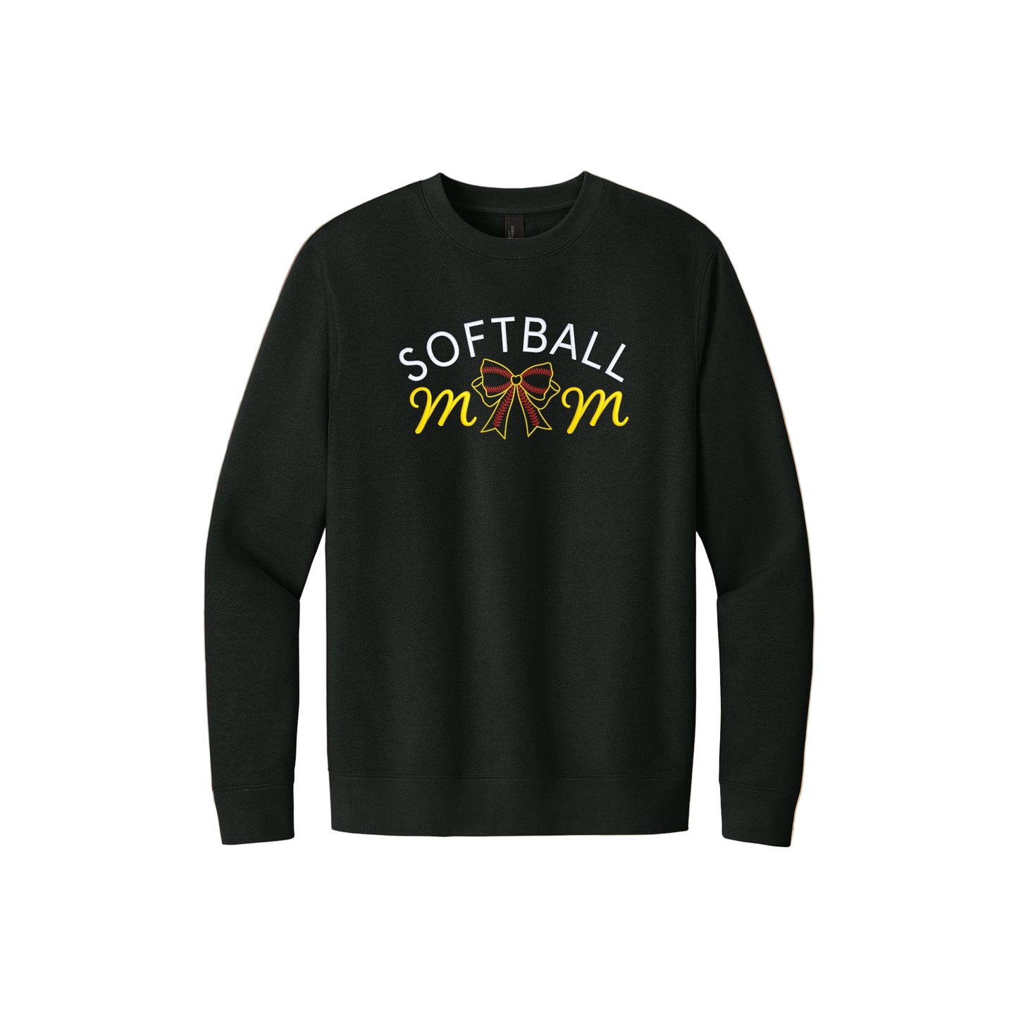 Softball Mom Sweatshirt, Bow Softball Sweatshirt, Cute Softball Mom Sweatshirt