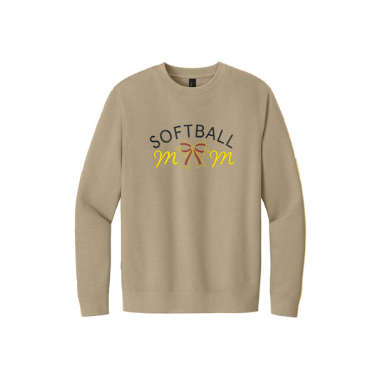 Softball Mom Sweatshirt, Bow Softball Sweatshirt, Cute Softball Mom Sweatshirt
