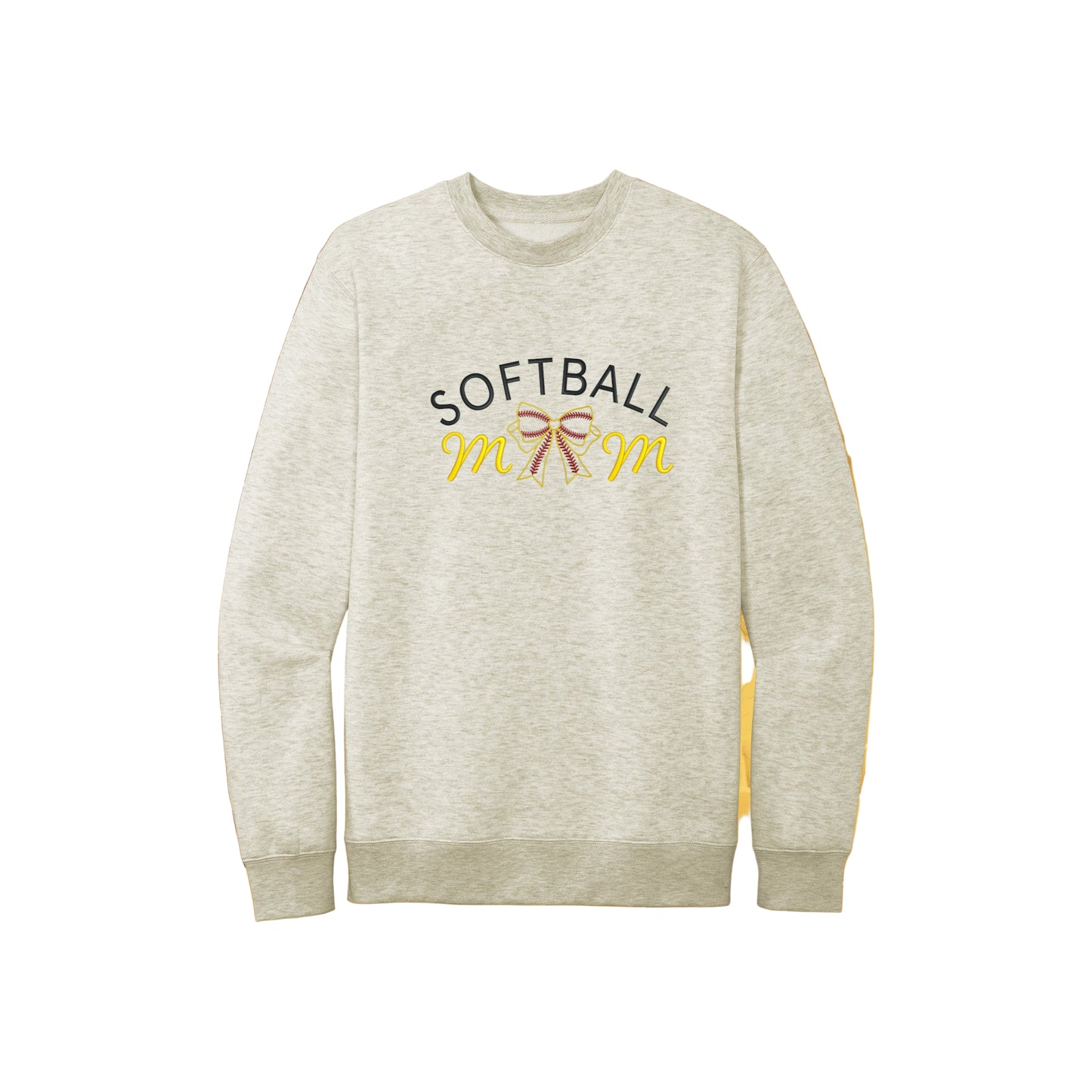 Softball Mom Sweatshirt, Bow Softball Sweatshirt, Cute Softball Mom Sweatshirt