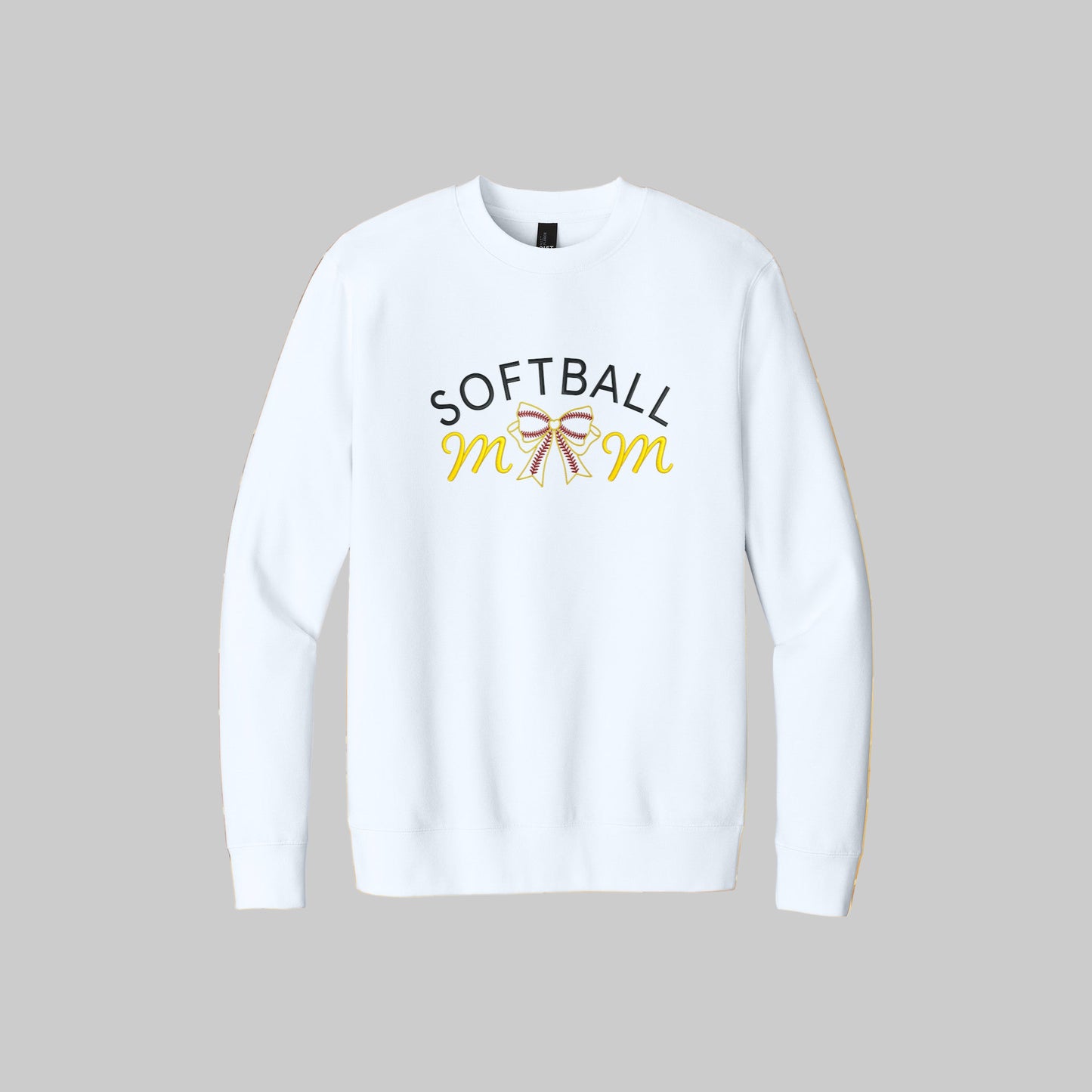Softball Mom Sweatshirt, Bow Softball Sweatshirt, Cute Softball Mom Sweatshirt